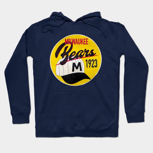 Milwaukee Bears 1923 • Milwaukee, Wisconsin Hoodie by The MKE Rhine Maiden